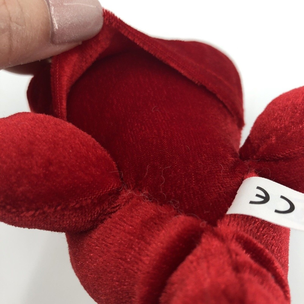 Mary Meyer Red Triceratops Dinosaur Finger Puppet Plush Stuffed Animal Velour 7" - Picture 8 of 12
